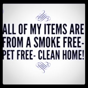 Smoke free pet free clean home